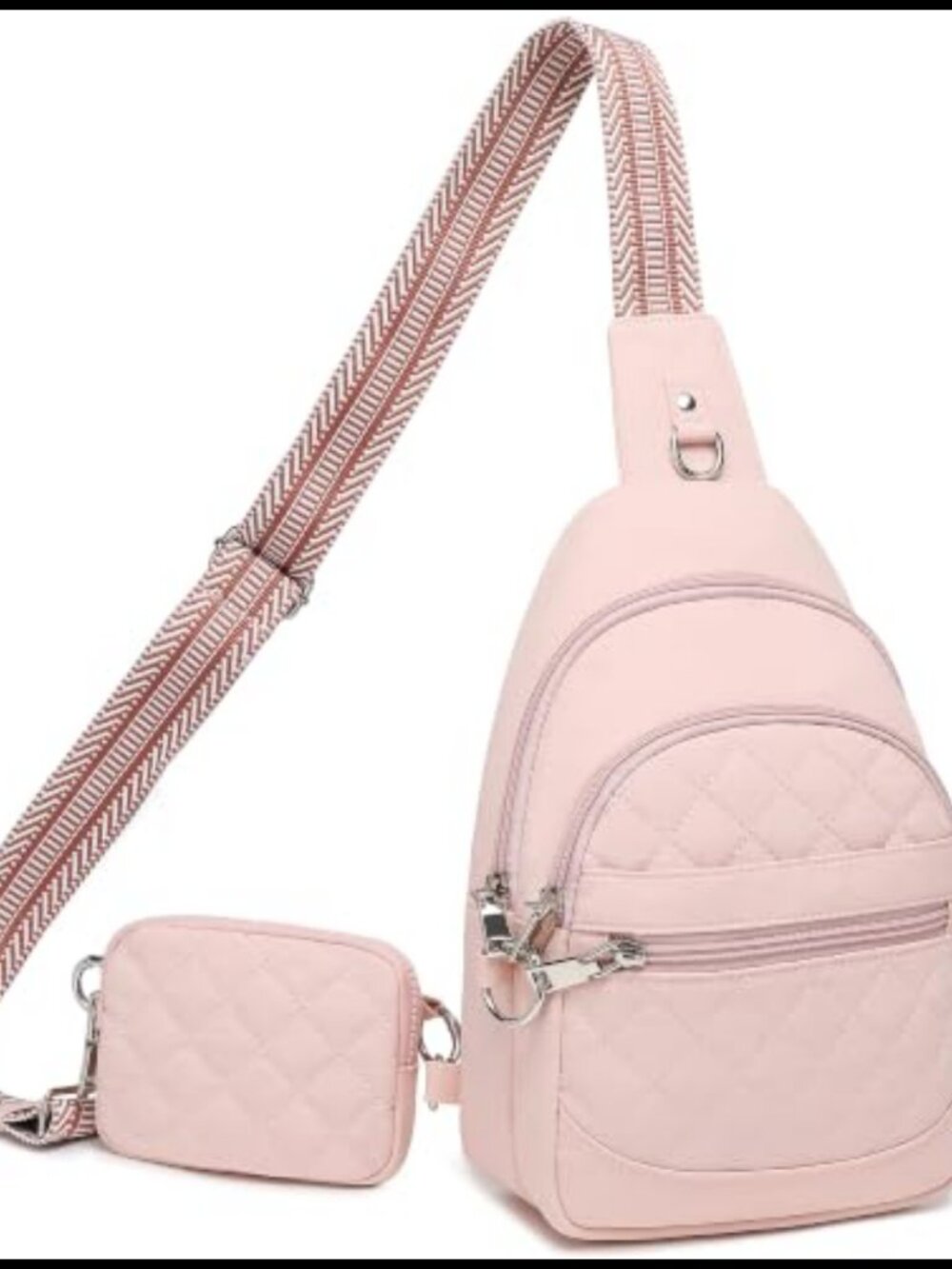 Anti Theft Crossbody Bag RFID Nylon Travel Sling Purse with Wallet